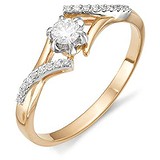 Золотое кольцо с бриллиантами, 1555007