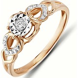 Золотое кольцо с бриллиантами, 1555263