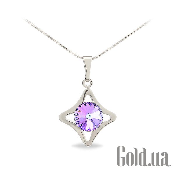 

Женские колье и кулоны Kobi, Стальной, Кулон с цепочкой с кристаллом Swarovski