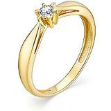 Золотое кольцо с бриллиантом, 1636671