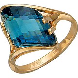 Женское золотое кольцо с аквамарином, 1652543
