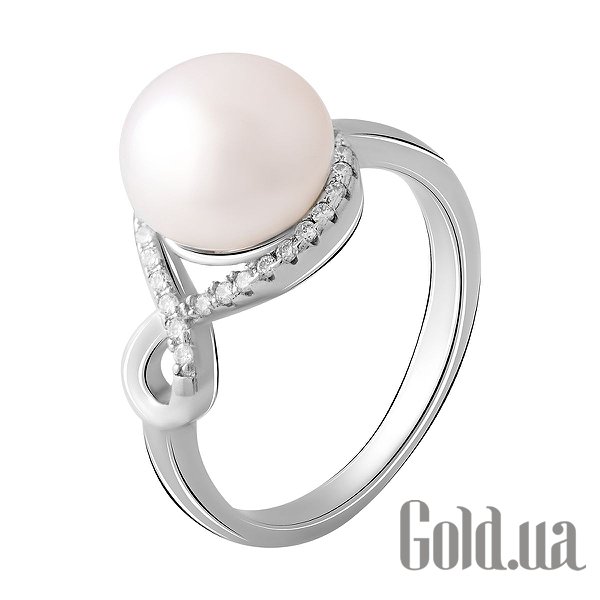 

Женские кольца Fresh Jewelry, Женское серебряное кольцо с куб. циркониями и культив. жемчугом, 16.5