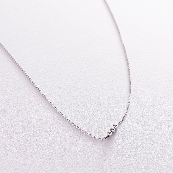 Серебряное колье onx181095