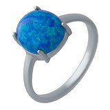 Женское серебряное кольцо с опалом, 1750335