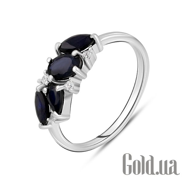 

Женские кольца Fresh Jewelry, Женское серебряное кольцо с куб. циркониями и сапфирами, 18