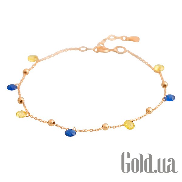 

Браслет Fresh Jewelry, Женский золотой браслет с куб. циркониями, 17
