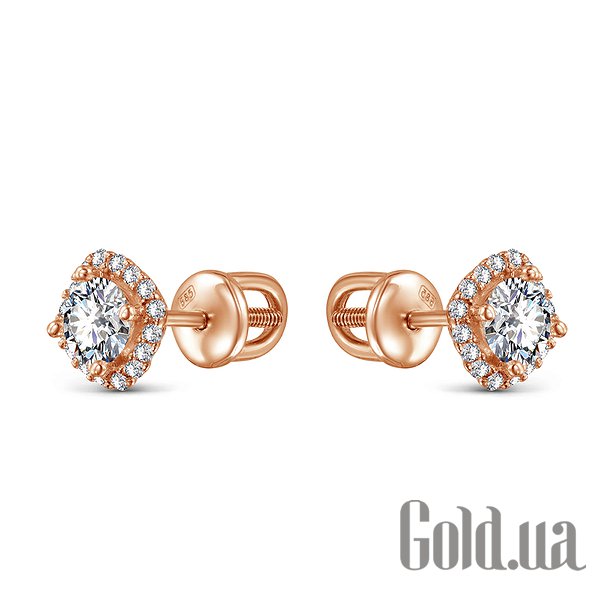 

Серьги-гвоздики Украина, Золотые серьги с куб. циркониями