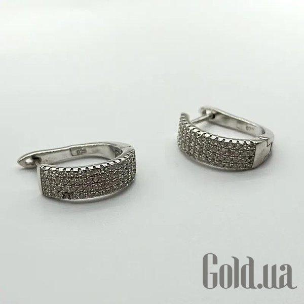

Серьги Silvex925, Серебряные серьги с куб. циркониями