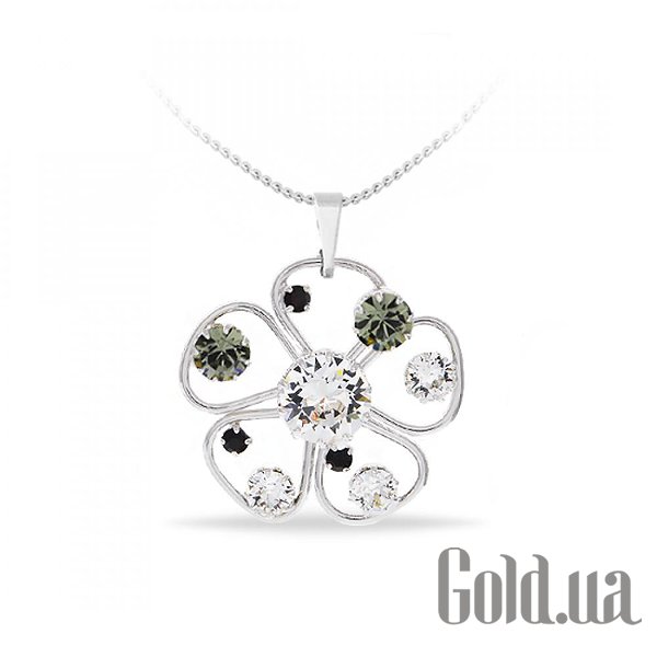 

Женские колье и кулоны Kobi, Стальной, Кулон с цепочкой с кристаллами Swarovski