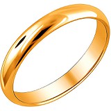 Cеребряное обручальное кольцо в позолоте, 1556032