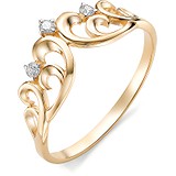 Женское золотое кольцо с бриллиантами, 1603136