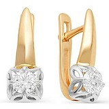 Золоті сережки з діамантами, 1606976