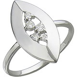 Женское серебряное кольцо с куб. циркониями, 1615424