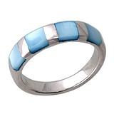 Женское серебряное кольцо с перламутром, 1622336