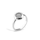 Серебряное кольцо с куб. циркониями, 1677376