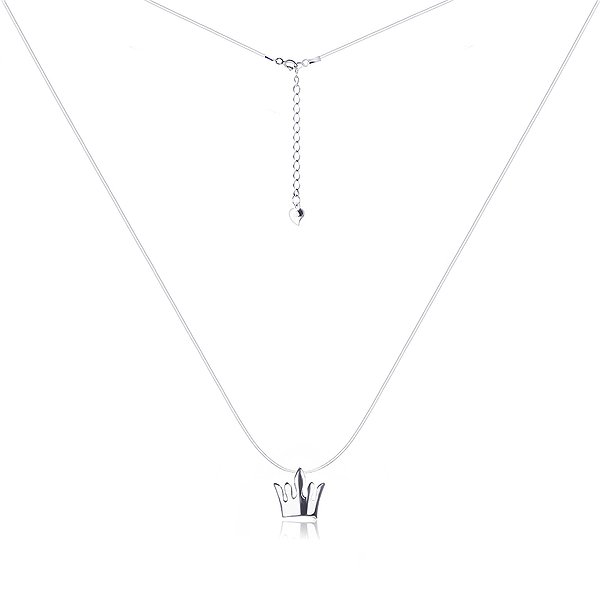 Серебряный кулон на леске