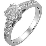Золотое кольцо с бриллиантами, 1704256