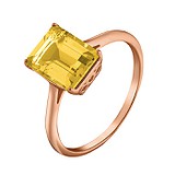 Женское золотое кольцо с цитрином, 1740608