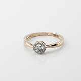 Золотое кольцо с бриллиантами, 1796160