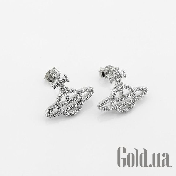 Серебряные серьги с куб. циркониями DIA3203237