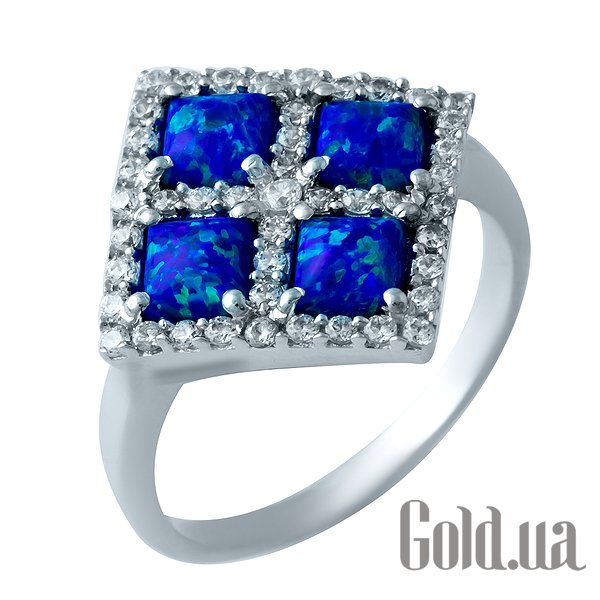 

Женские кольца Fresh Jewelry, Женское серебряное кольцо с опалами и куб. циркониями, 17