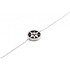 Жіночий срібний браслет з куб. цирконіями і емаллю - фото 3