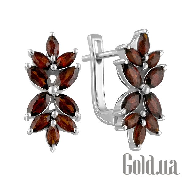

Серьги Fresh Jewelry, Серебряные серьги с гранатами