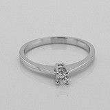 Золотое кольцо с бриллиантом, 1796929