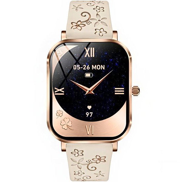 UWatch Смарт часы Smart Miami Beige Flower 3914 bt3914
