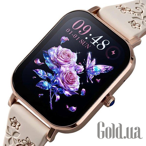 UWatch Смарт часы Smart Miami Beige Flower 3914 bt3914 – изображение 2