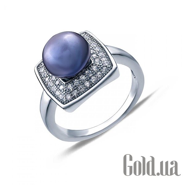 

Женские кольца Lurie Jewelry, Женское серебряное кольцо с жемчугом и куб. циркониями, 16