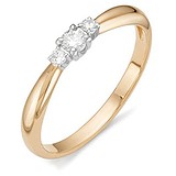 Золотое кольцо с бриллиантами, 1555010