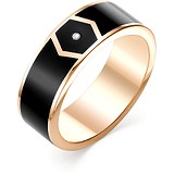 Золотое обручальное кольцо с бриллиантом, 1604162