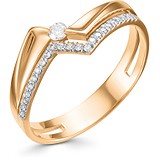 Женское золотое кольцо с бриллиантами, 1605698