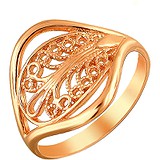 Женское серебряное кольцо в позолоте, 1614658
