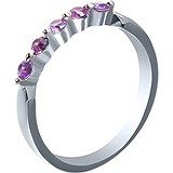 Женское серебряное кольцо с куб. циркониями, 1625410