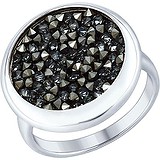 SOKOLOV Женское серебряное кольцо с кристаллами Swarovski, 1671234