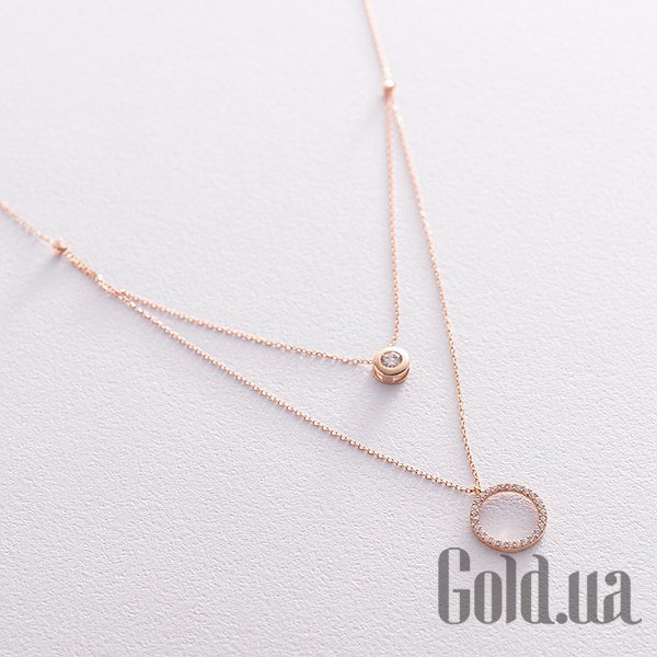 

Колье Украина, Золотое колье с куб. циркониями, 40