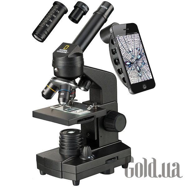 

Микроскоп National Geographic, Микроскоп 40x-1280x с адаптером для смартфона