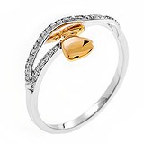 Золотое кольцо с бриллиантами, 1765186