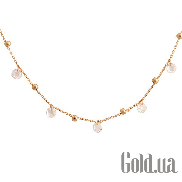 

Колье Fresh Jewelry, Золотое колье с куб. циркониями, 40