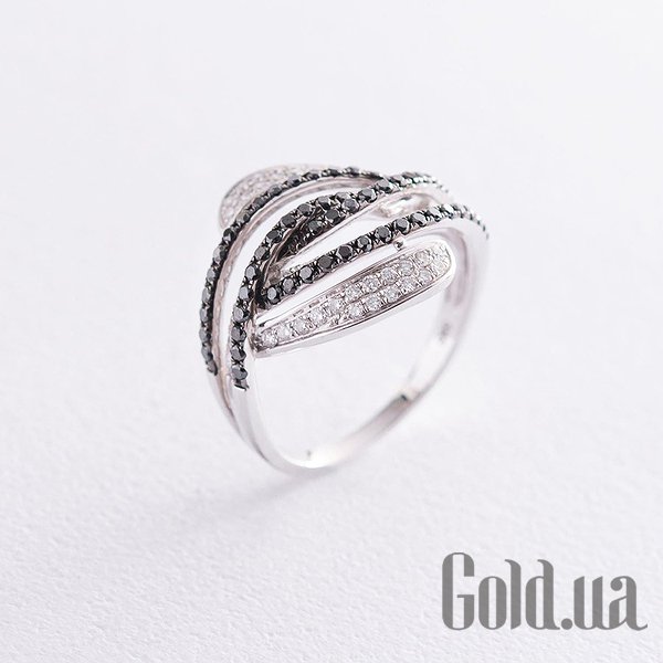 

Кольцо Украина, Женское золотое кольцо с бриллиантами, 18