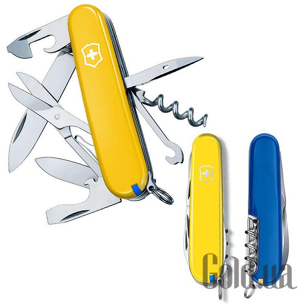 Ніж Victorinox Мультитул Climber Ukraine Vx13703.8.2
