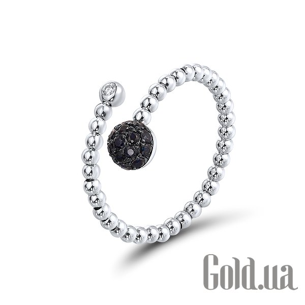 

Кольцо Lurie Jewelry, Женское золотое кольцо с бриллиантом и сапфирами, 17