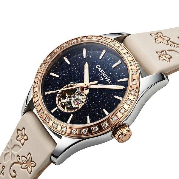 Carnival Женские часы Lady Elite Beige Flower 3800