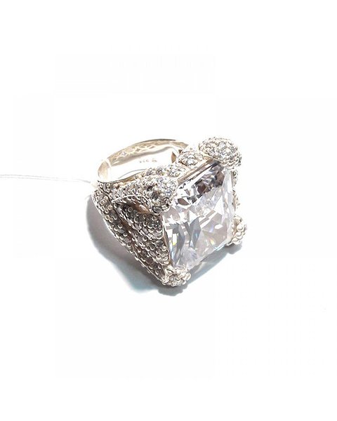 Thomas Sabo Женское серебряное кольцо с куб. циркониями TR1567-1-066-56