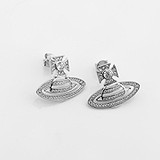Серебряные серьги с куб. циркониями, 1800770