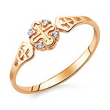 Женское золотое кольцо с куб.циркониями, 1512771