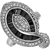 Женское серебряное кольцо с куб. циркониями, 1546307