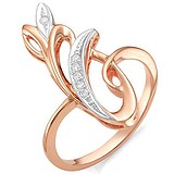 Женское золотое кольцо с бриллиантами, 1553987